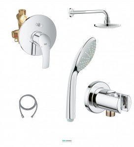 Душова система cритого монтажу Grohe Eurosmart зі змішувачем хром 124440