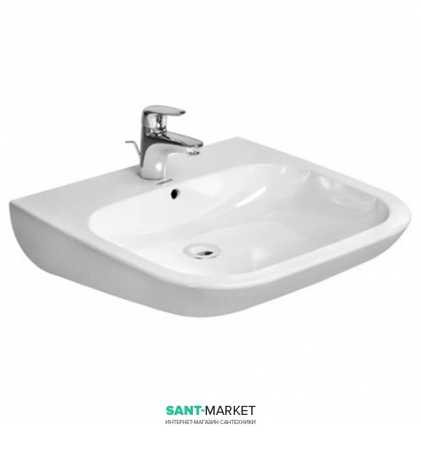 Раковина для ванної підвісна Duravit колекція D-Code 60х55.5х15.5 біла 23126000002