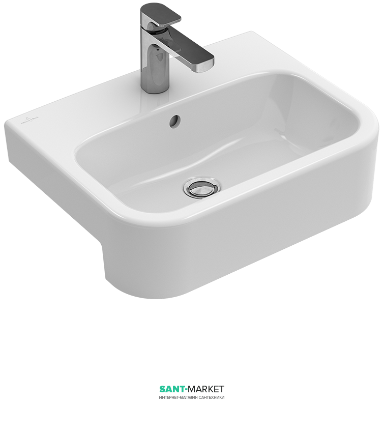 Раковина для ванной встраиваемая Villeroy&Boch коллекция Architectura белый 41905501