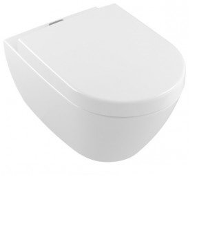 Унітаз підвісний Villeroy & Boch Subway 2.0 ViFresh з відкритим змивним краєм + Сидіння SoftClosing 5614A101 + 9M68S101
