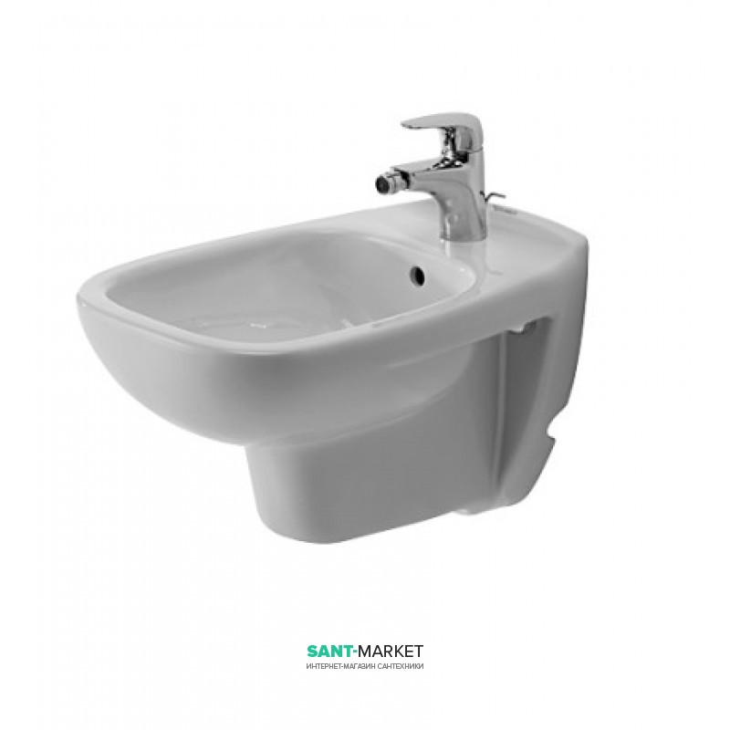 Биде подвесное Duravit коллекция D-Code 54.5х35х40 с переливом 22571500002