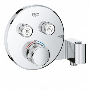 Внешняя часть термостата Grohe Grohtherm SmartControl на 2 выхода со встроенным держателем ручного душа хром 29120000
