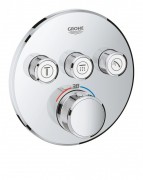 Внешняя панель термостата Grohe Grohtherm SmartControl на 3 выхода хром 29121000