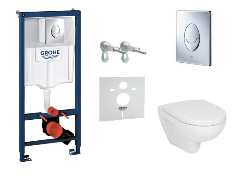 Унитаз консольный Jika Lyra H8233800000001 + сидение SoftClose H8933853000001 + Комплект 3 в 1 Grohe Rapid SL 38721J38