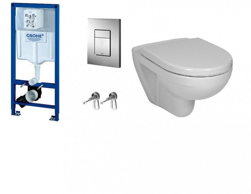 Унітаз консольний Jika Lyra H8233800000001 + сидіння SoftClose H8933853000001 + Комплект 3 в 1 Grohe Rapid SL 38772J38
