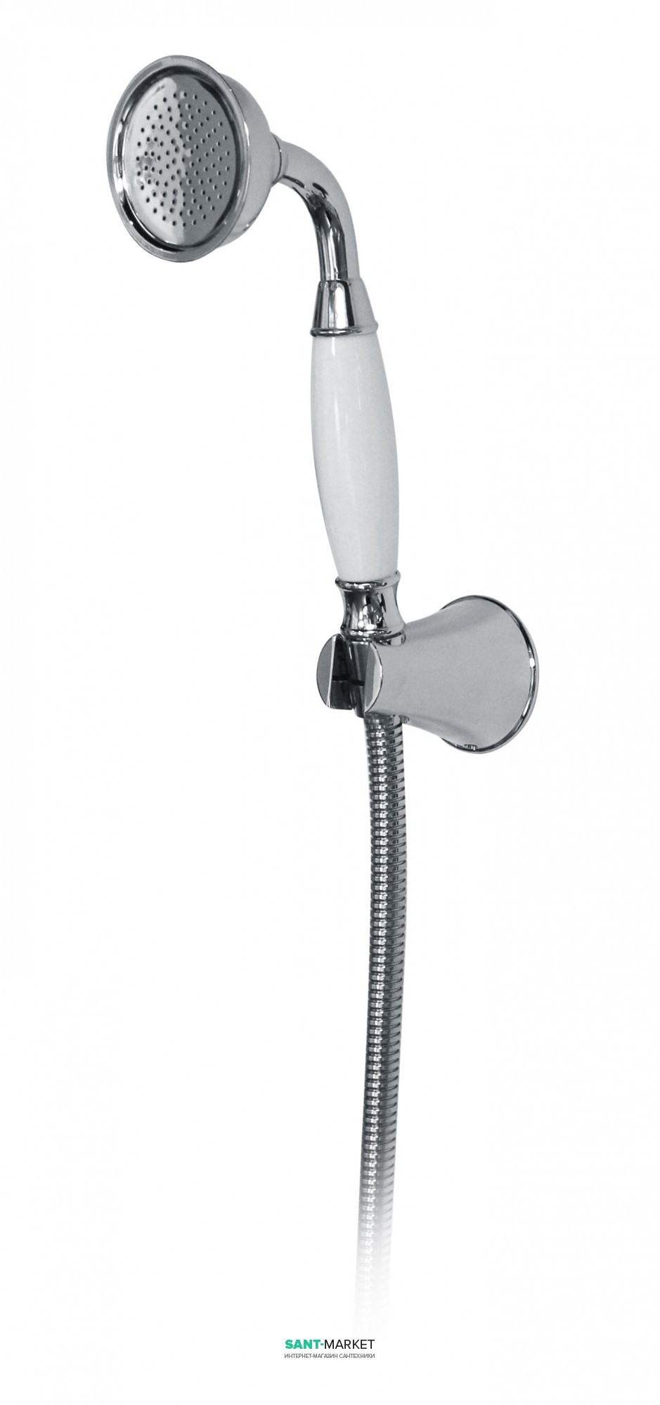 Душевой набор с лейкой Imprese Podzimu Ledove хром/белая ZMK01170110