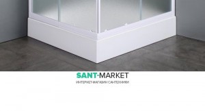 Душовий піддон акриловий чверть кола Eger VI`Z 90х90хх15 з формованої панеллю 599-005-90