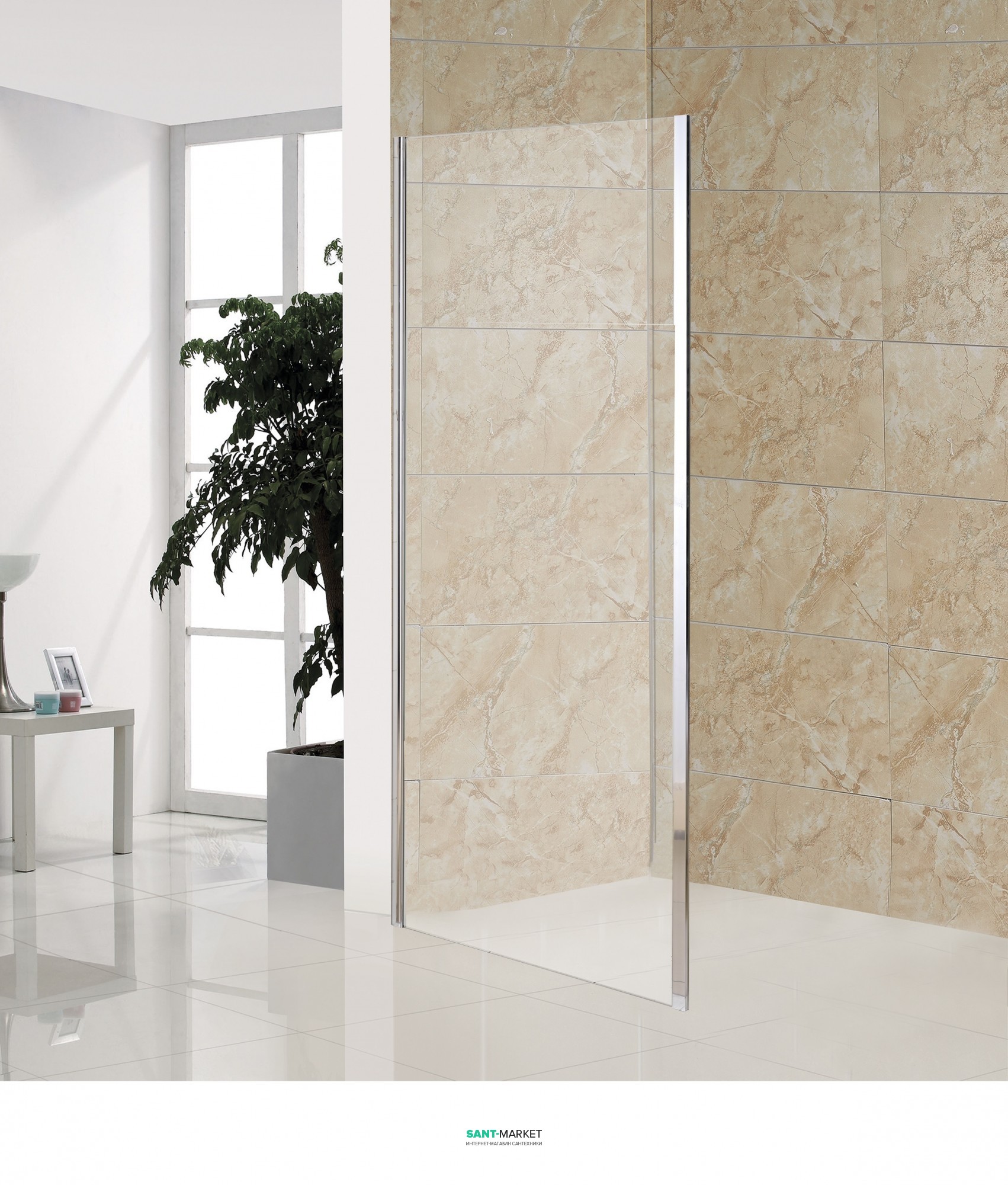 Бокова стінка Eger 80х185 для комплектації з дверима 599-153 599-153-80W