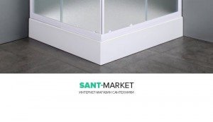 Душовий піддон акриловий чверть кола Eger VI`Z 80х80х15 з формованої панеллю 599-005-80