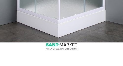 Душовий піддон акриловий чверть кола Eger VI`Z 90х90хх15 з формованої панеллю 599-005-90