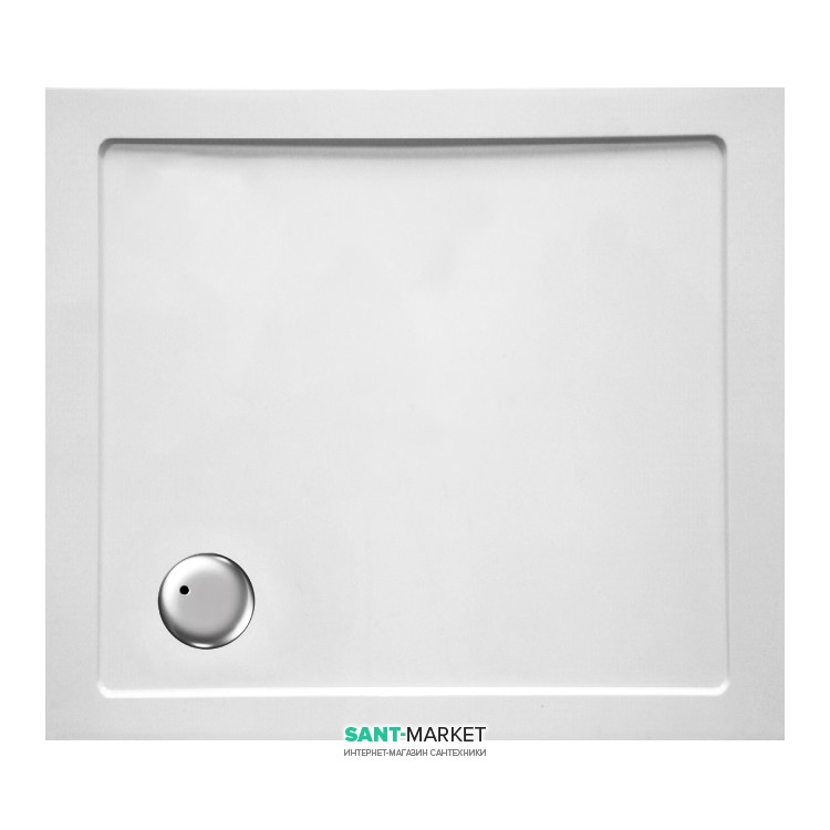 Душевой поддон прямоугольный Eger 100х70х3.5 белый 599-1070S