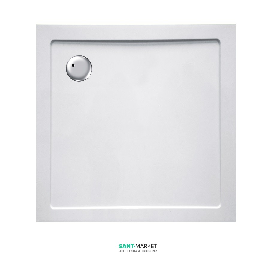 Душевой поддон квадратный Eger 90х90х3.5 белый 599-9090S