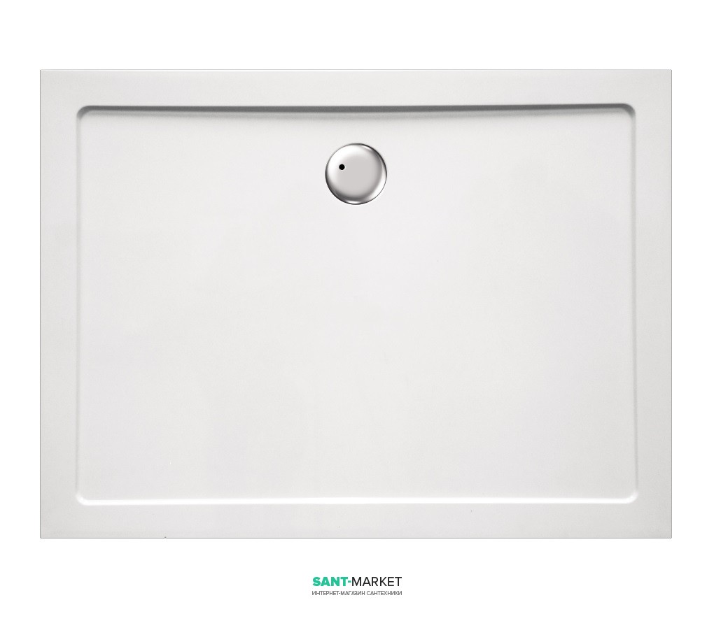 Душовий піддон прямокутний Eger 120х80х3.5 білий 599-1280S