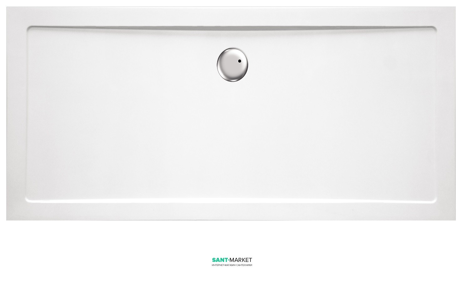 Душовий піддон прямокутний Eger 80х140х3.5 білий 599-1480S