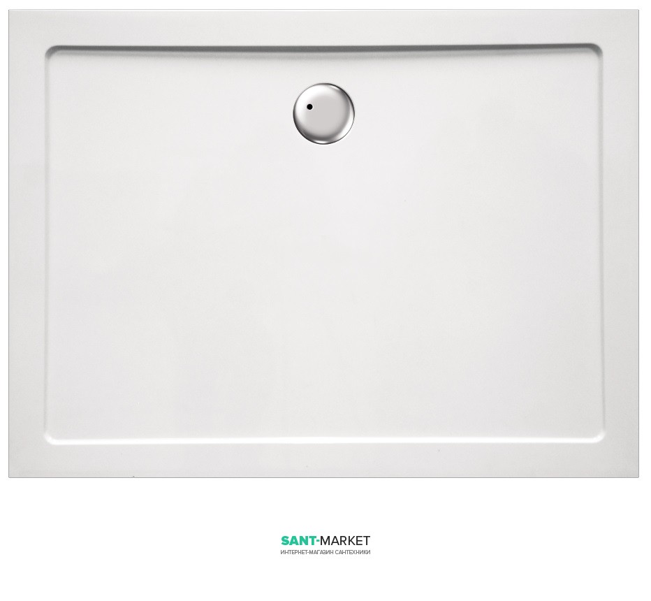 Душевой поддон прямоугольный Eger 90х100х3.5 белый 599-1090S