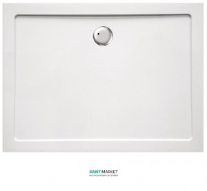 Душовий піддон прямокутний Eger 90х100х3.5 білий 599-1090S