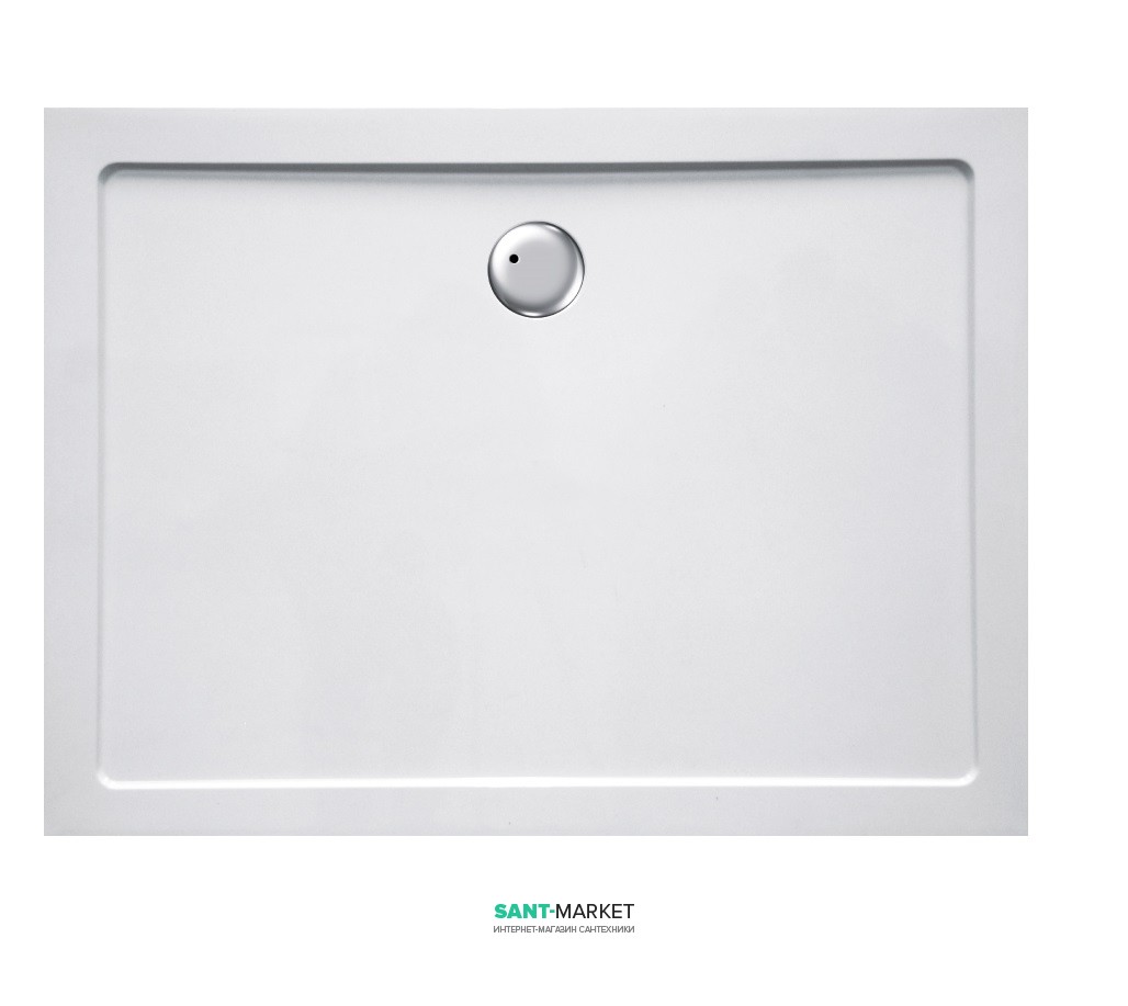 Душовий піддон прямокутний Eger 90х120х3.5 білий 599-1290S