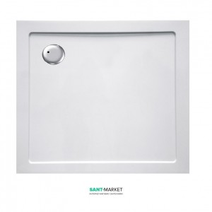 Душовий піддон прямокутний Eger 90х80х3.5 білий 599-9080S
