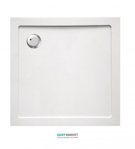 Душовий піддон квадратний Eger 100х100х3.5 білий 599-1010S
