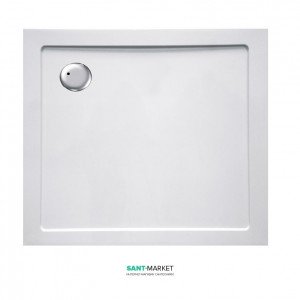 Душовий піддон прямокутний Eger 90х80х3.5 білий 599-9080S