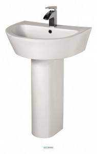 Раковина для ванной на пьедестал с пьедесталом Volle коллекция Nemo белая 13-17-023