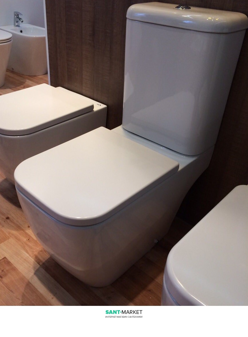 Унитаз напольный компакт Volle Orlando + сиденье твердое Slim slow-closing 13-35-342
