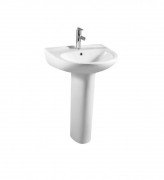 Раковина для ванної на п'єдестал з п'єдесталом Volle колекція Fiesta біла 13-77-035