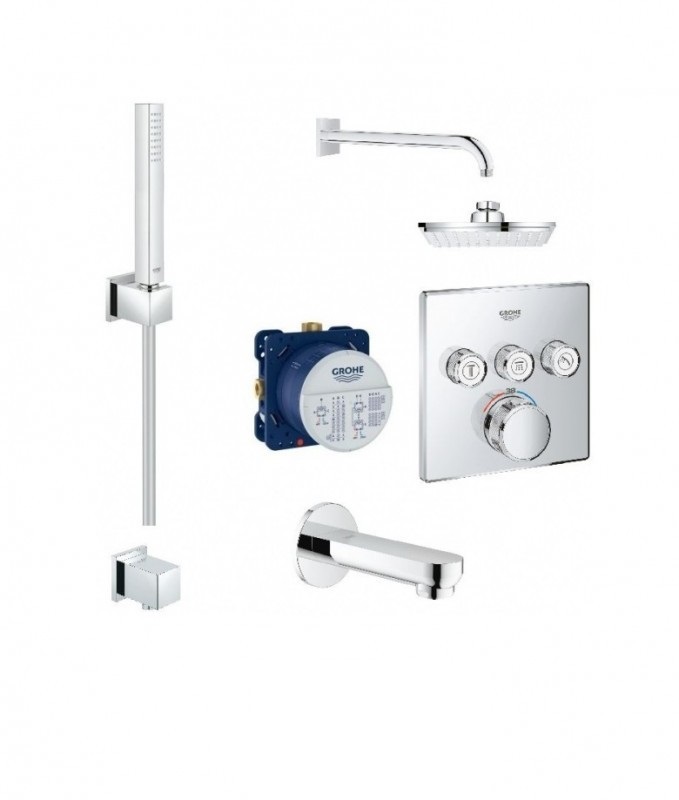 Душова система Grohe Grohtherm SmartControl Cube хром 23409SC2