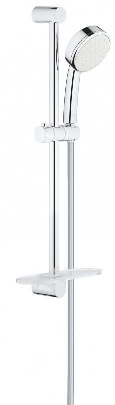 Душевой гарнитур Grohe New Tempesta Cosmopolitan 100 I с полочкой  душевая штанга 600 мм хром 26083002