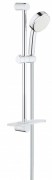 Душовий гарнітур Grohe New Tempesta Cosmopolitan 100 I з поличкою душова штанга 600 мм хром 26083002