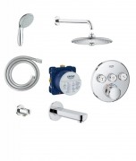 Душевой набор для ванны Grohe SmartControl на 3 потребителя хром 34614SC3