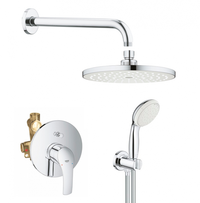 Душевая система Grohe Eurosmart хром 25183004