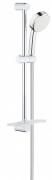 Душовий гарнітур Grohe New Tempesta Cosmopolitan 100 I з поличкою душова штанга 600 мм хром 26083002