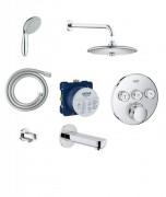 Душевой набор для ванны Grohe SmartControl на 3 потребителя хром 34614SC3