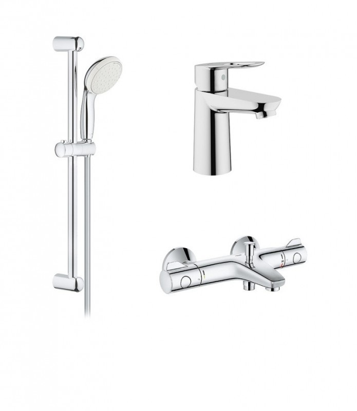 Набір змішувачів для ванни Grohe BauLoop хром 34550TS