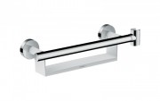 Поручень з поличкою і утримувачем для душу Hansgrohe колекція Comfort Unica хром / білий 26328400