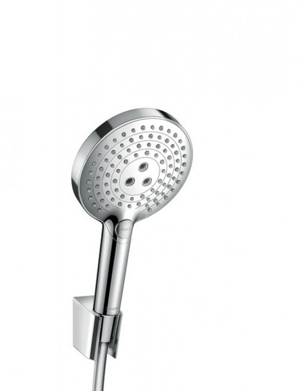 Душовий гарнітур з настінним тримачем Hansgrohe колекція Raindance Select S 120 1 25 м хром 26701000