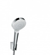 Душовий гарнітур з настінним тримачем Hansgrohe колекція Crometta EcoSmart 1jet 1 25 м хром / білий 26568400