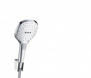 Душевой гарнитур с настенным держателем Hansgrohe коллекция Raindance Select E 120 1 25 м хром/белый 26700400