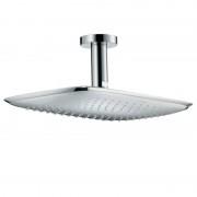 Верхний душ с тропическим душем Hansgrohe коллекция PuraVida EcoSmart 400 хром/белый 26603400