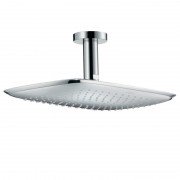 Верхній душ з тропічним душем Hansgrohe колекція PuraVida EcoSmart 400 хром / білий 26603400