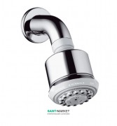 Верхний душ с каскадным душем Hansgrohe коллекция Clubmaster EcoSmart 3jet хром 26606000