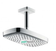 Верхний душ с тропическим душем Hansgrohe коллекция Raindance Select Е EcoSmart 300 2jet хром 26608000