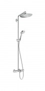 Душова система Hansgrohe колекція Croma Select S Showerpipe 280 1jet з термостатом для ванни хром 26792000