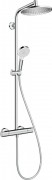 Душевая система Hansgrohe коллекция Crometta S Showerpipe 240 1jet с термостатом хром 27267000
