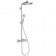 Душевая система Hansgrohe коллекция Crometta S Showerpipe EcoSmart 240 1jet с термостатом хром 27268000