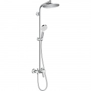 Душевая система Hansgrohe коллекция Crometta S Showerpipe 240 1jet с однорычажным смесителем хром 27269000