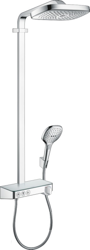 Душевая система Hansgrohe коллекция Raindance Select E Showerpipe 300 3jet с термостатом хром 27127000