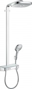 Душова система Hansgrohe колекція Raindance Select E Showerpipe 300 3jet з термостатом хром 27127000