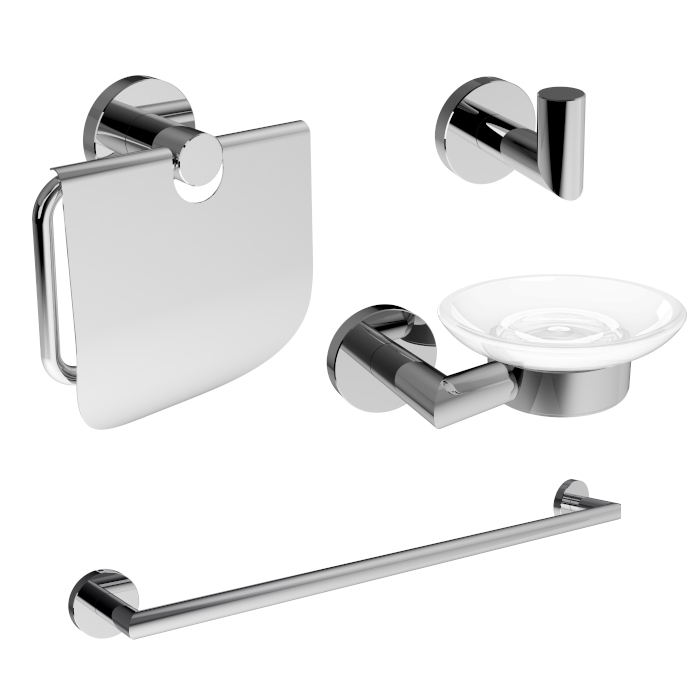 Набор аксессуаров Imprese Hranice 4 в 1 хром 100014